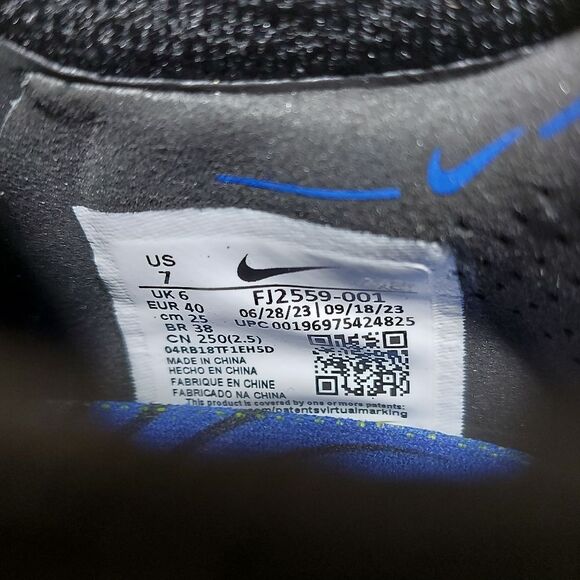 Nike Phantom GX 2 Elite FG Soccer Cleats Shadow Pack Black FJ2559-001 Men's 7 - Picture 7 of 7